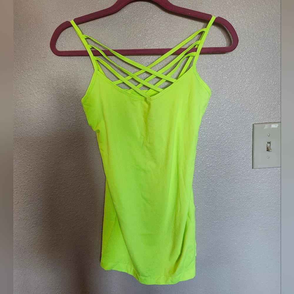 Zenana Outfitters Lime Green Strappy Camisole
